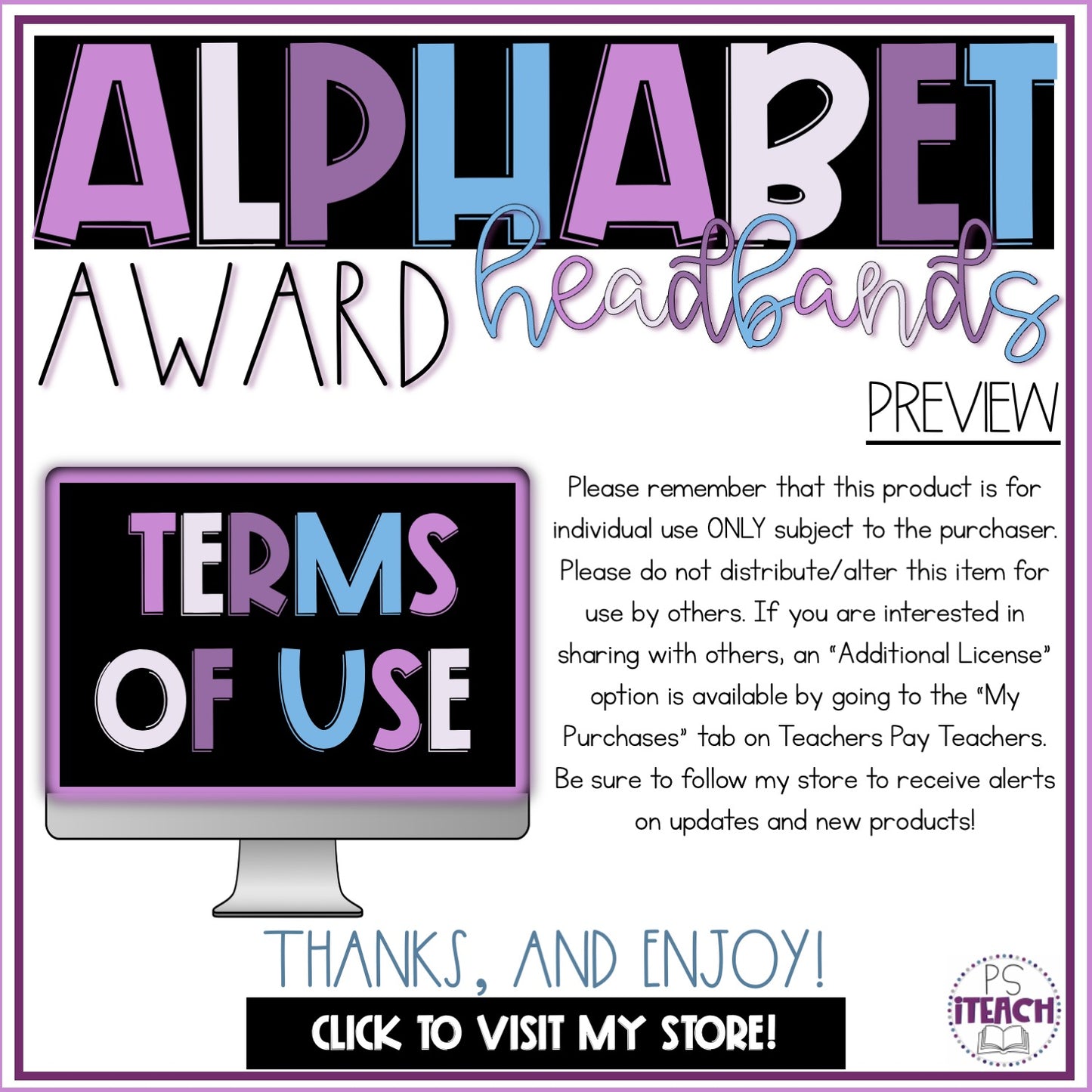 Alphabet Award Certificate Headbands | Fun, Learning the ABC's