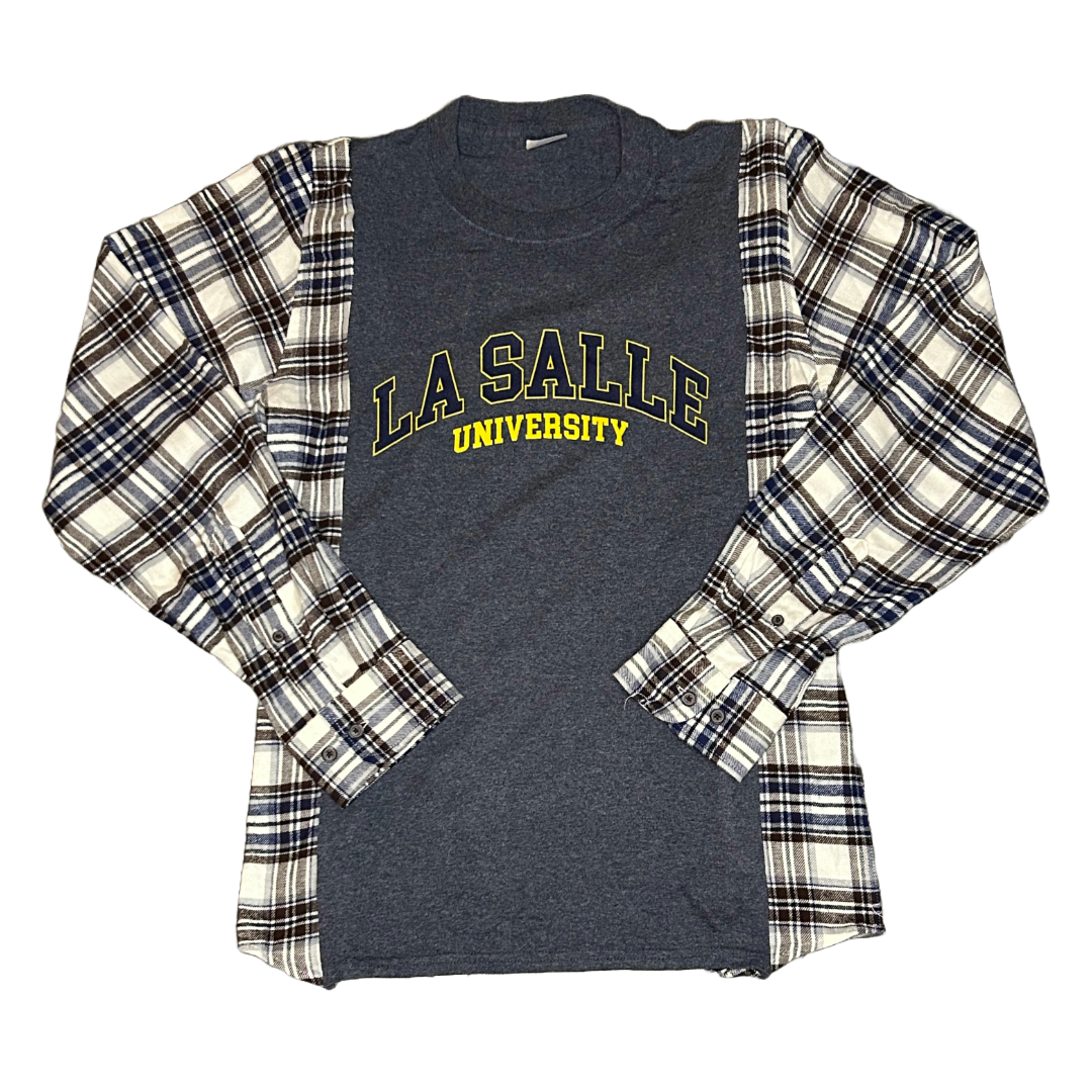 La Salle Explorers | Upcycled Flannel Shirts | College Shirt | NCAA Shirt | College Apparel | Team Apparel