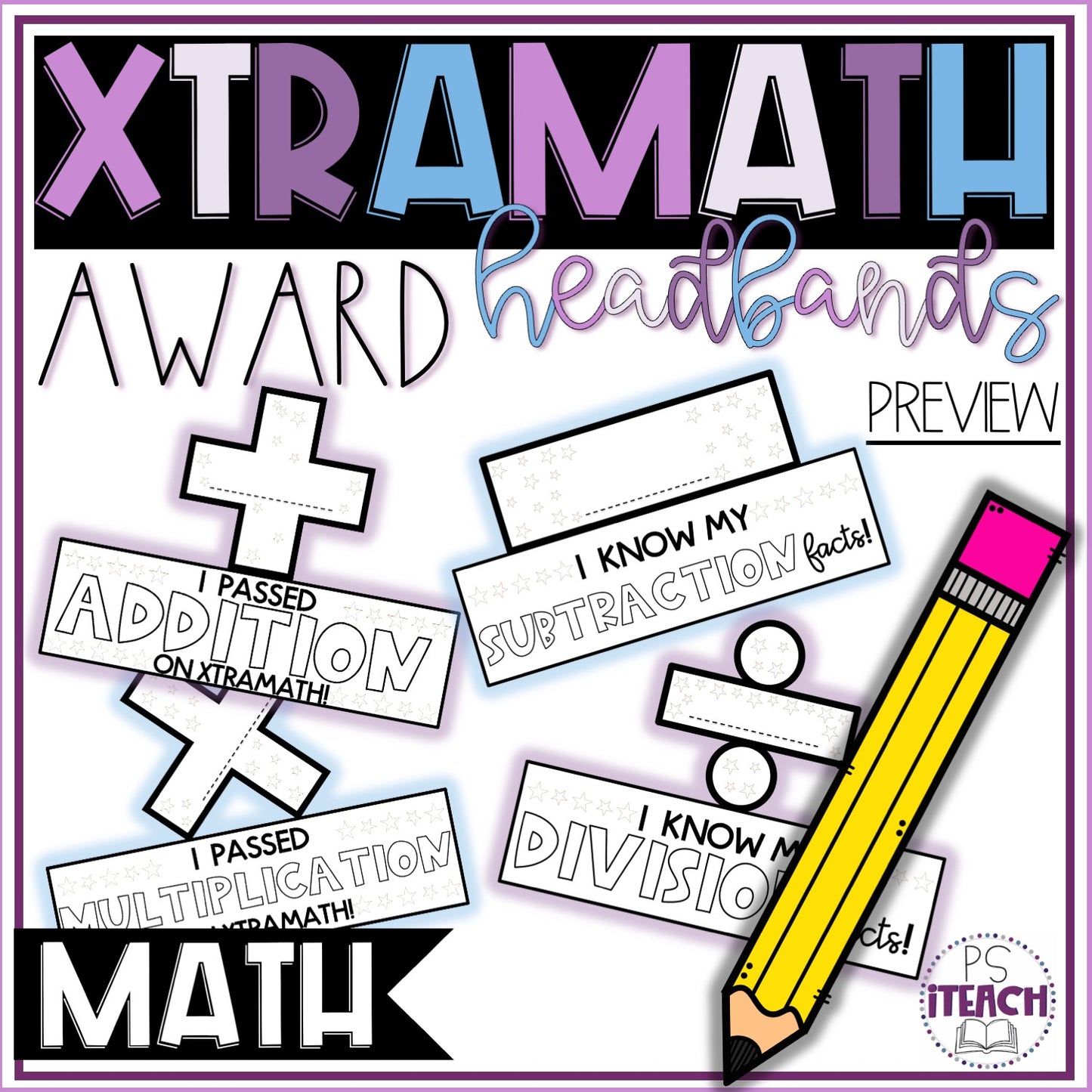 XtraMath Award Certificate Headbands | Fun, Printable Math Certificates