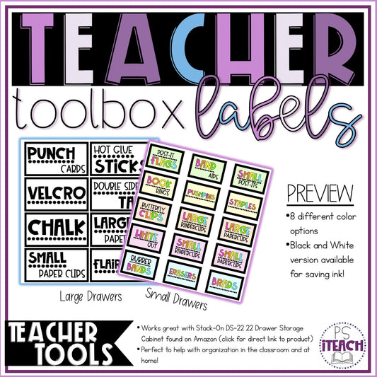 Teacher Toolbox Labels