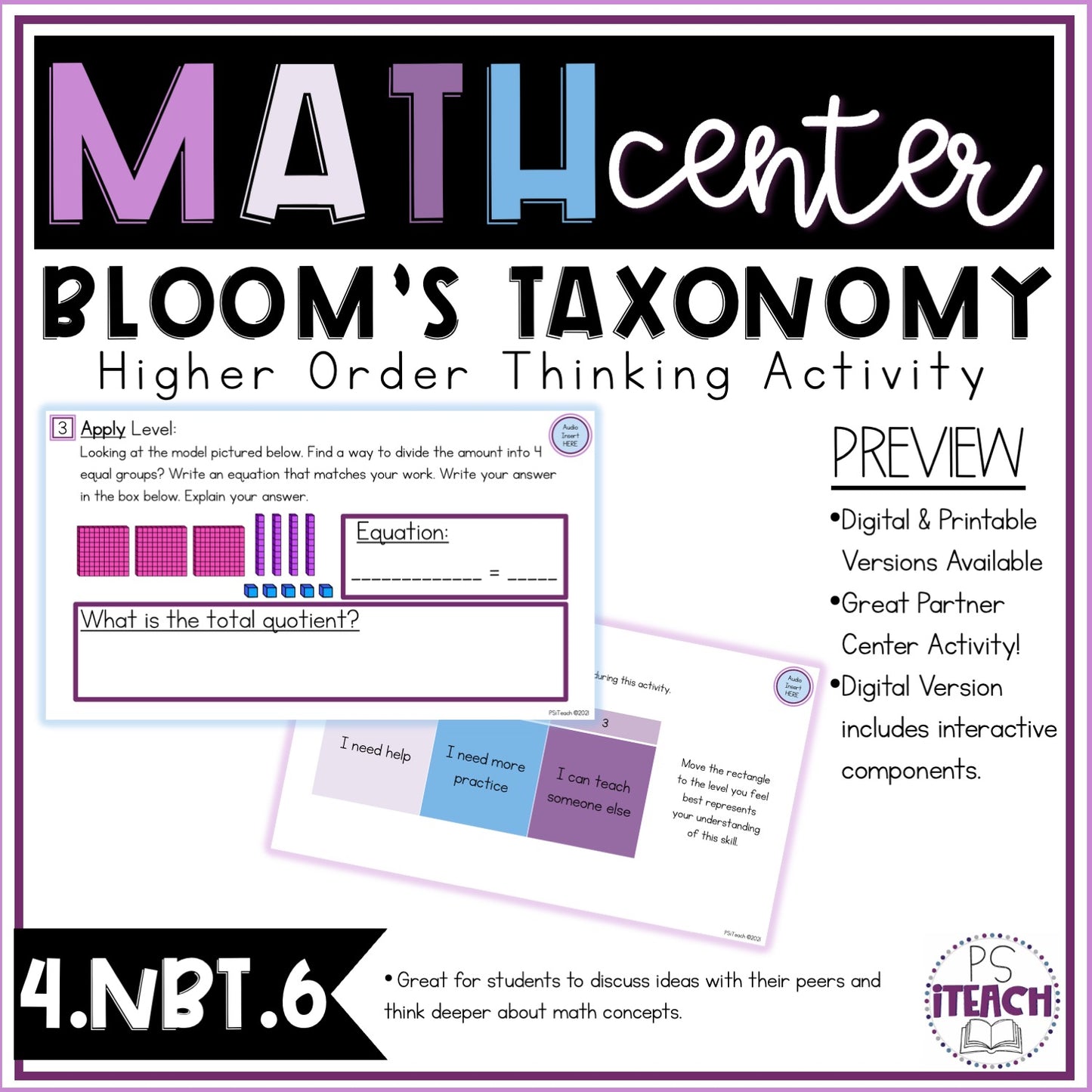 Division Math Problems 4th Grade