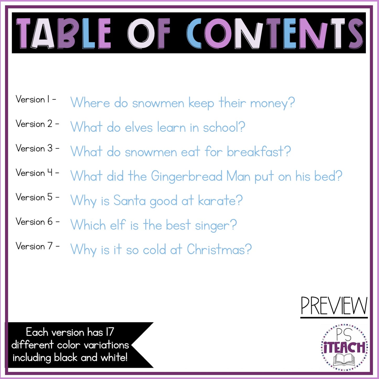 Christmas Jokes Question and Answer