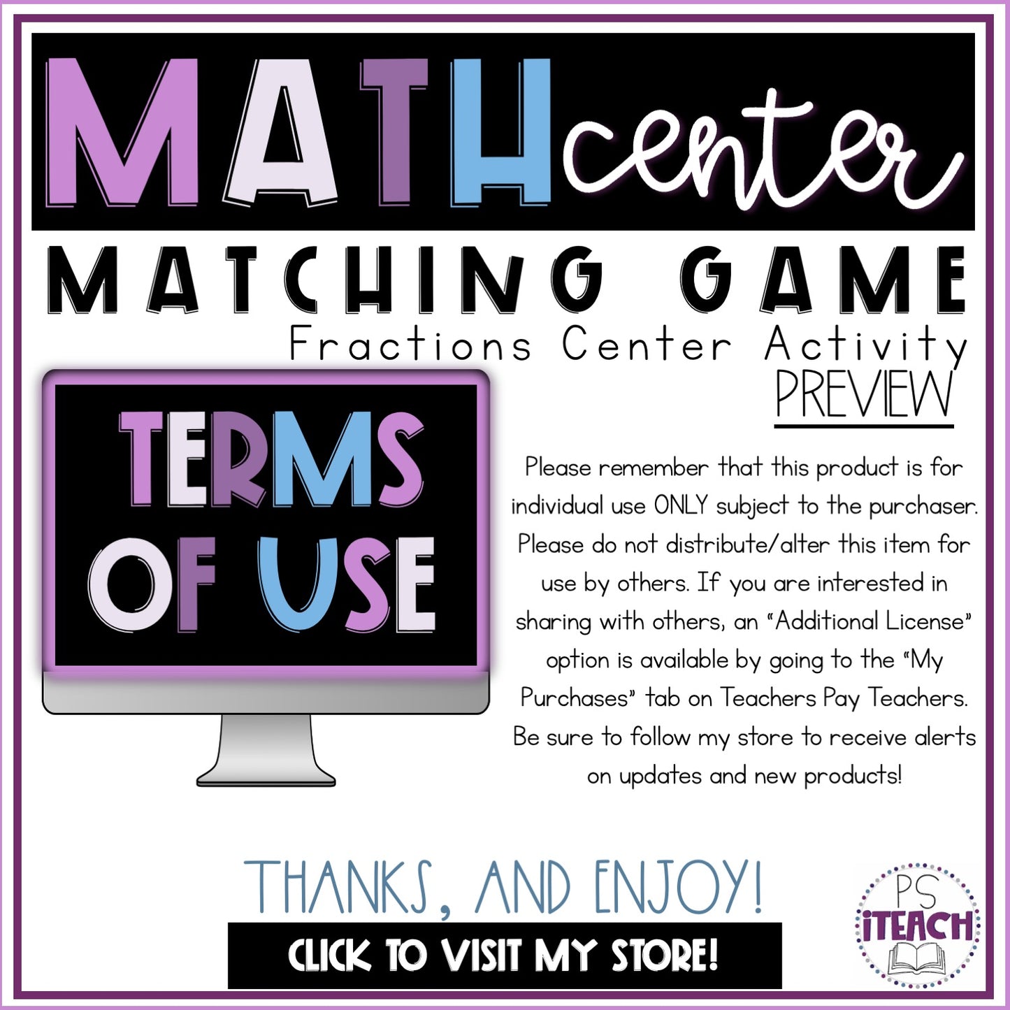 Fractions Math Game