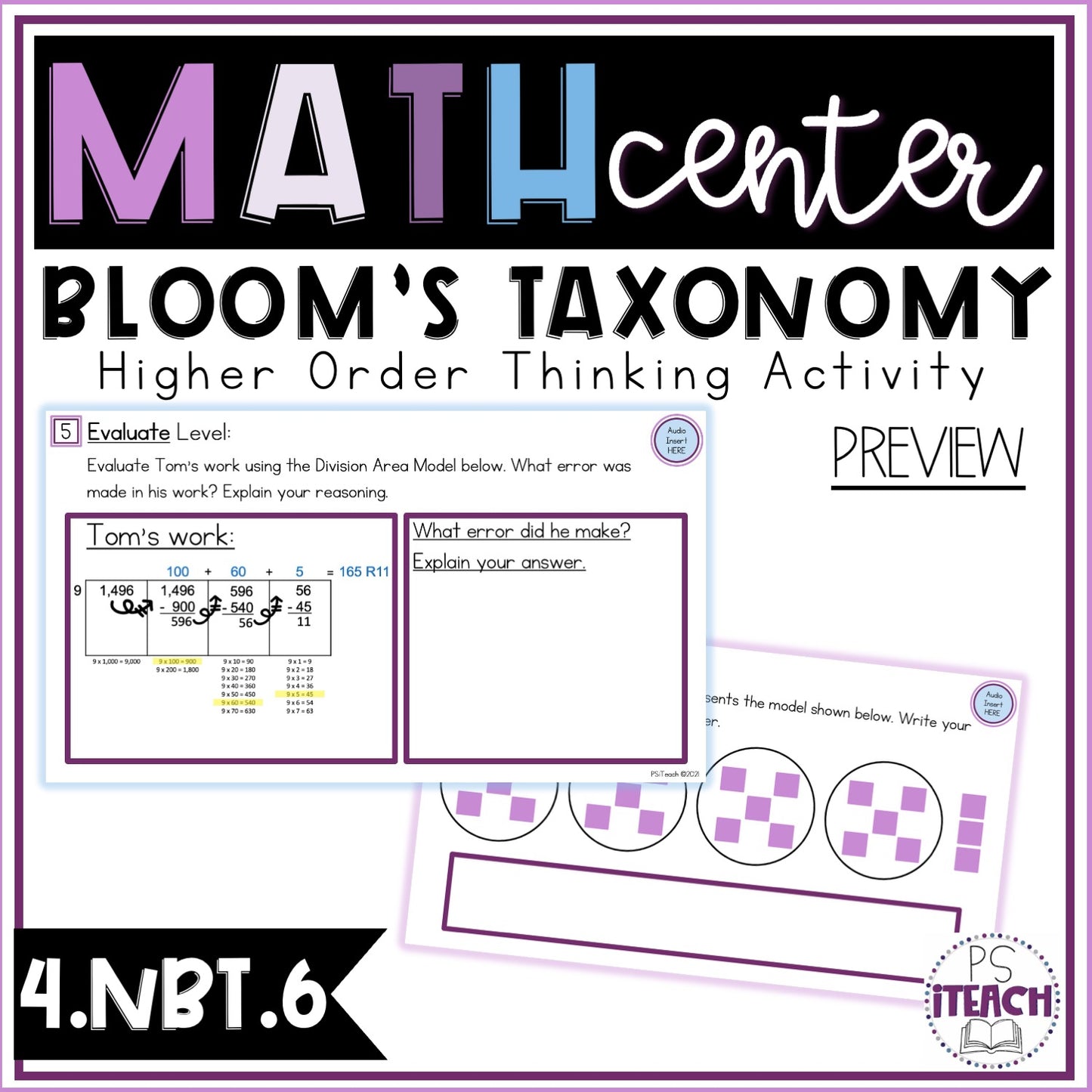 Division Math Problems 4th Grade