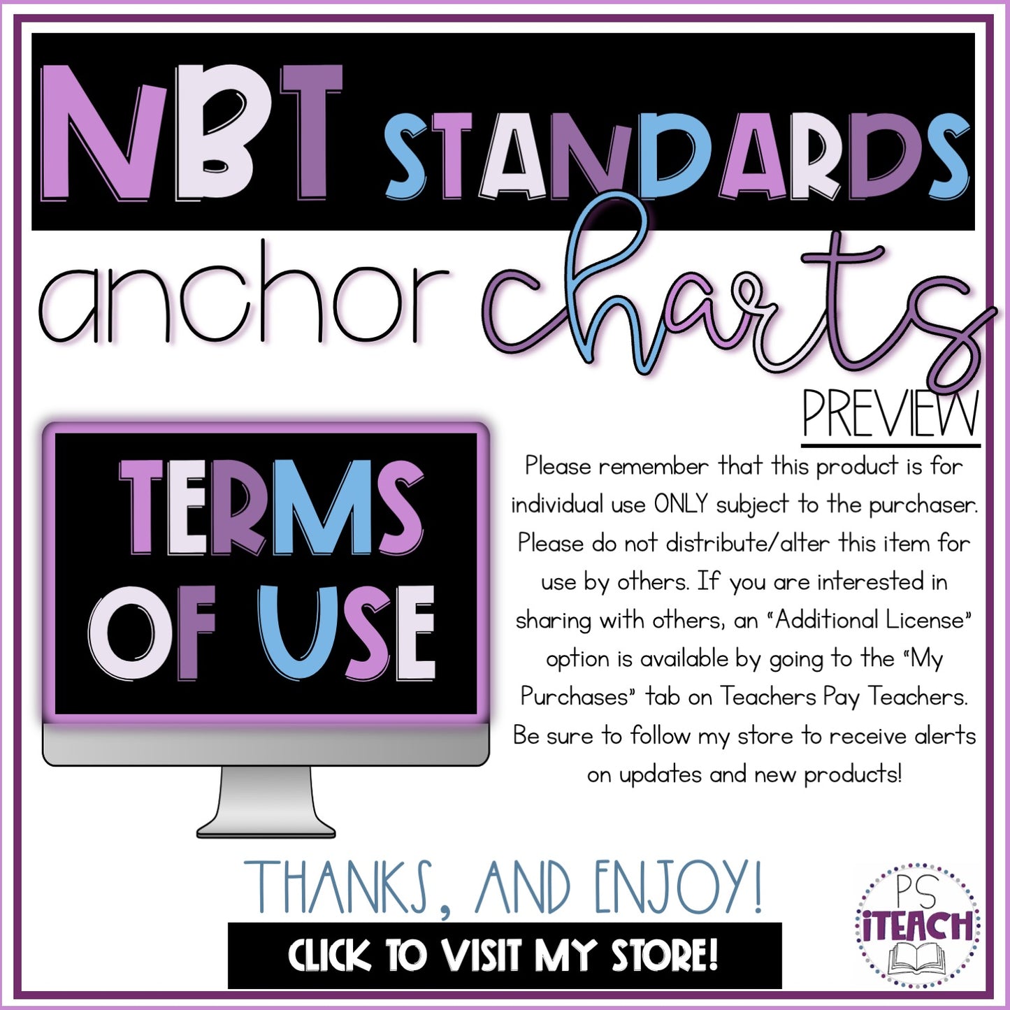 4th Grade Numbers & Base Ten Anchor Charts